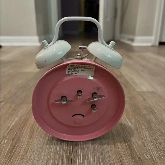 Disney Pink and White Beauty and the Beast Clock - Picture 2 of 2